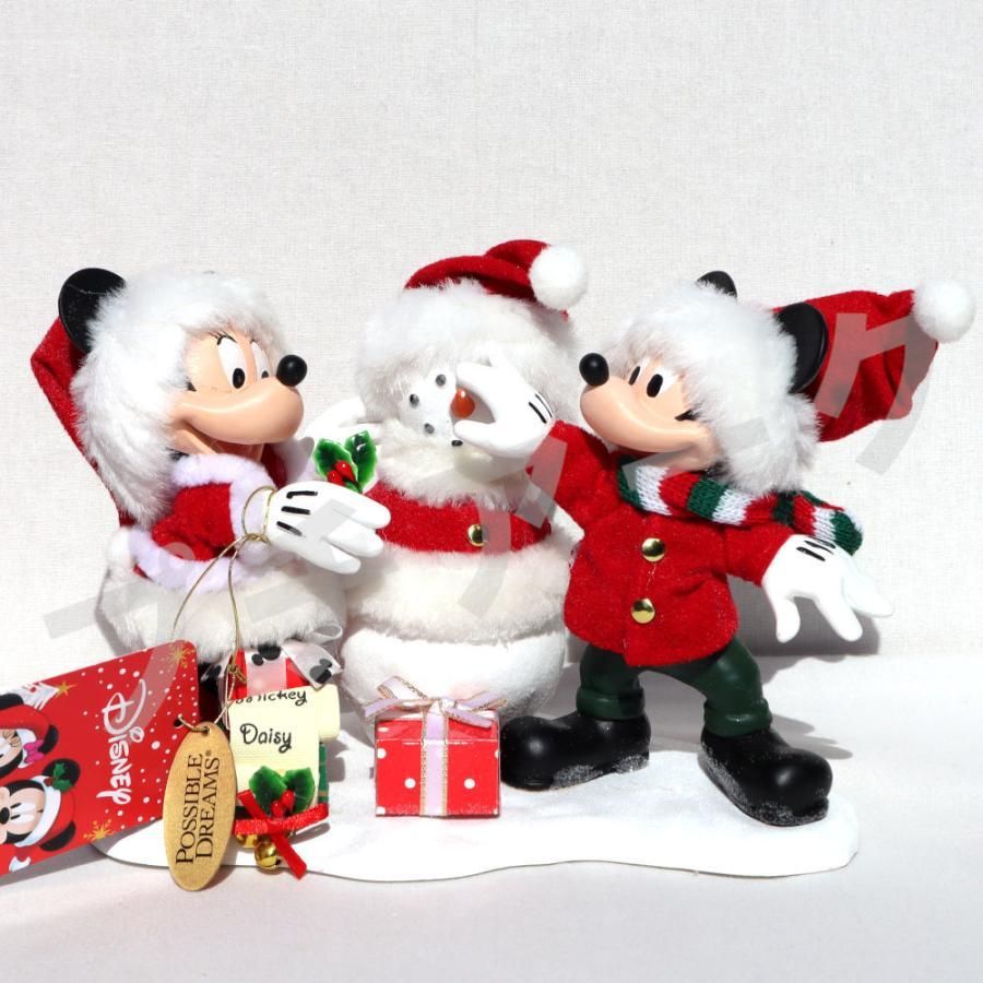 ディズニー フィギュア Department56ミッキー＆ミニー スノーマン