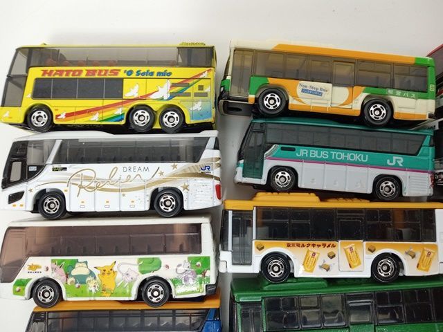 トミカ バス まとめ売り ミニカー 本体のみ 中古 ポケモンバス