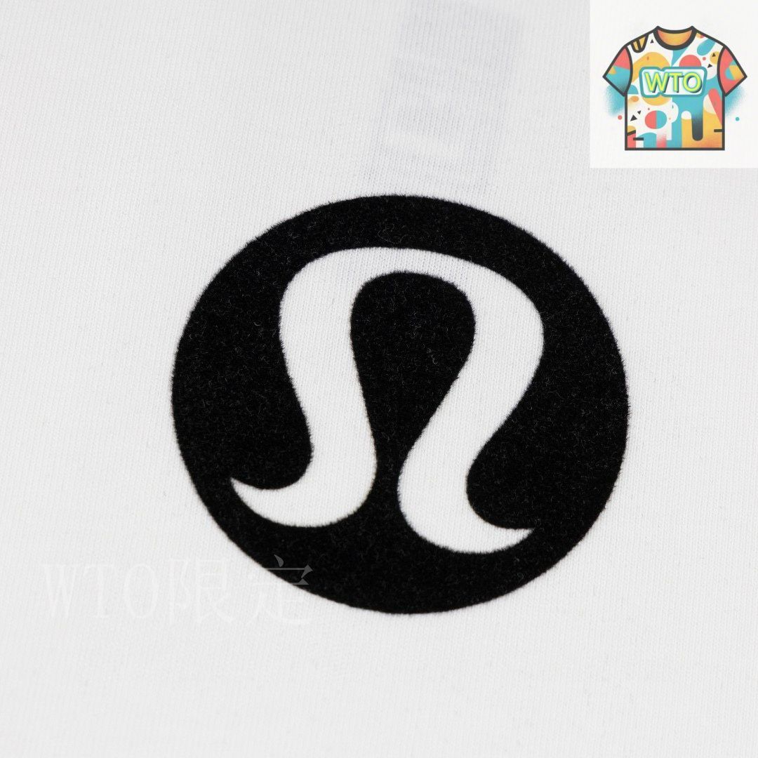 れもん。出品 今日WTO】Lulu lemon 2025ss レターロゴ限定植毛立体 T シャツ
