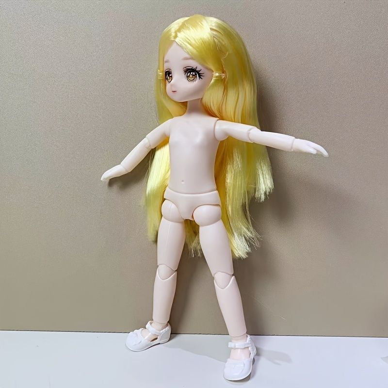着せ替え人形 23cm リカちゃん人形 女の子 髪色 黄色 ロングヘア
