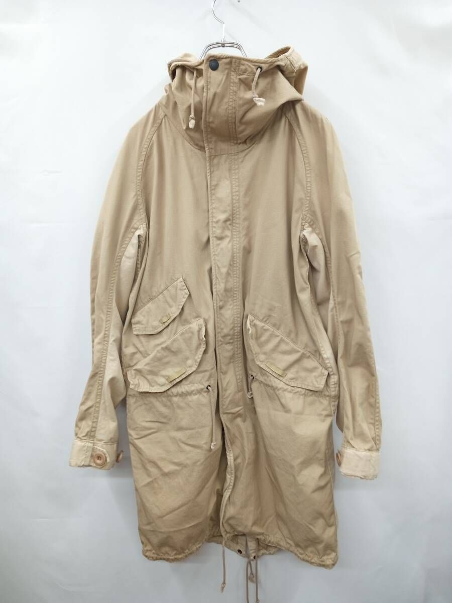 nonnativeノンネイティブ M-51 モッズコート 17A/W オーバーダイ加工 ツイルモッズコート サイズ0 ベージュ 通年