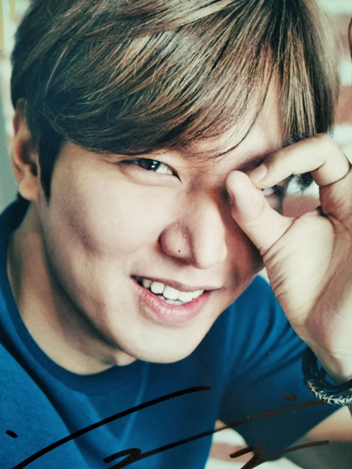 イ・ミンホ直筆サイン入り2Lサイズ写真…Lee Min-ho…花より男子