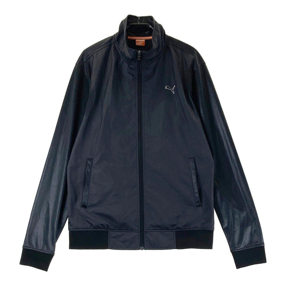 サイズ：L PUMA プーマ ゴルフジャケット 黒 size:L 美品 PUMA GOLF