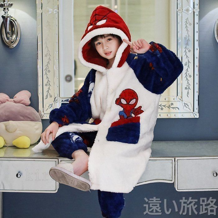 パジャマ スパイダー男の子 部屋着 子ども ルームウェア 上下セット 秋冬 寝巻き ふんわり 肌触り スウェット キャラクター ハロウィン コスプレ ハロウィン クリスマスプレゼント spiderma