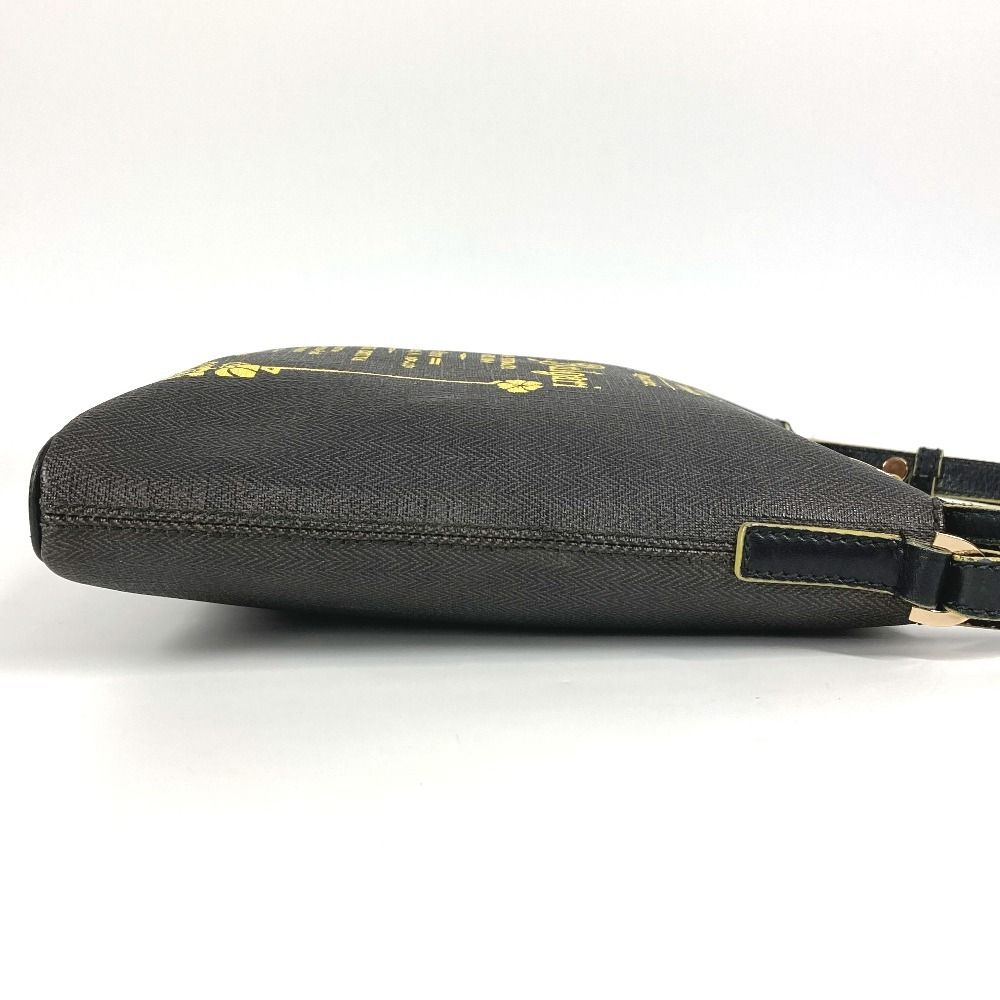 BVLGARI ブルガリ ショルダーバッグ S.Bulgari ロゴ PVC/レザー グレー  