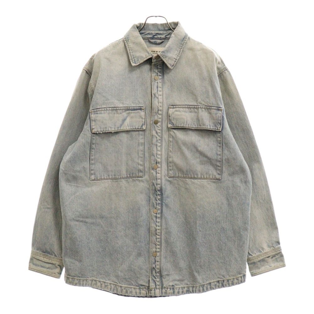 Fear of God 無地 ベンテッド デニムシャツ 関税送料込み FEAR OF GOD (フィアオブゴッド) 6th Sixth Collection Vented