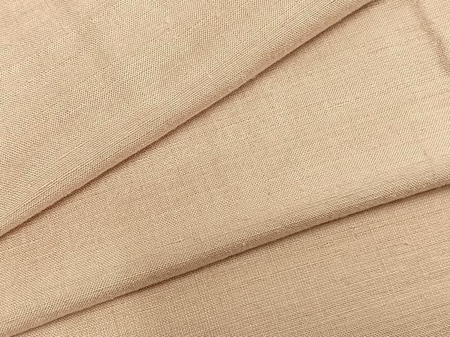 平和屋着物▽上質な紬 単衣 色無地 雄黄色 正絹 AABB2239fy