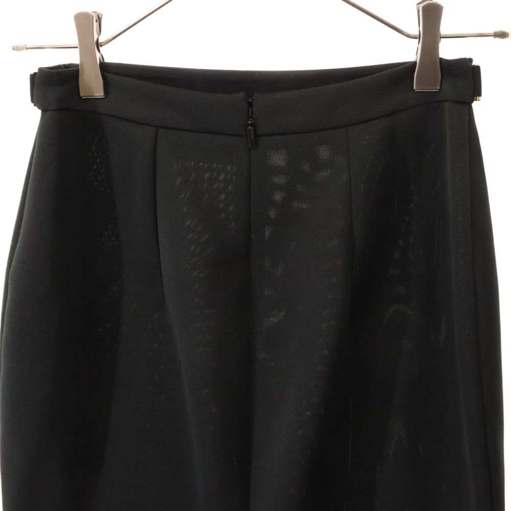 FENDI (フェンディ) ポリエステル タイトスカートロゴプレート付き  