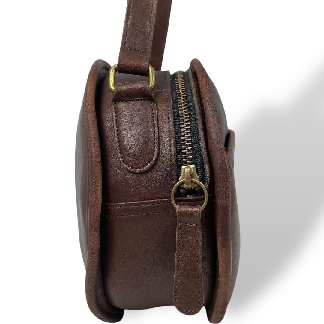 美品 4749 OLD COACH オールドコーチ ショルダーバッグ ブラウン