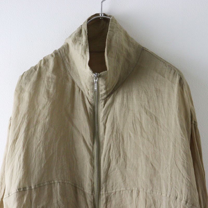 バビロン オーバーリネンシャツ ベージュ セール】2WAYリネン