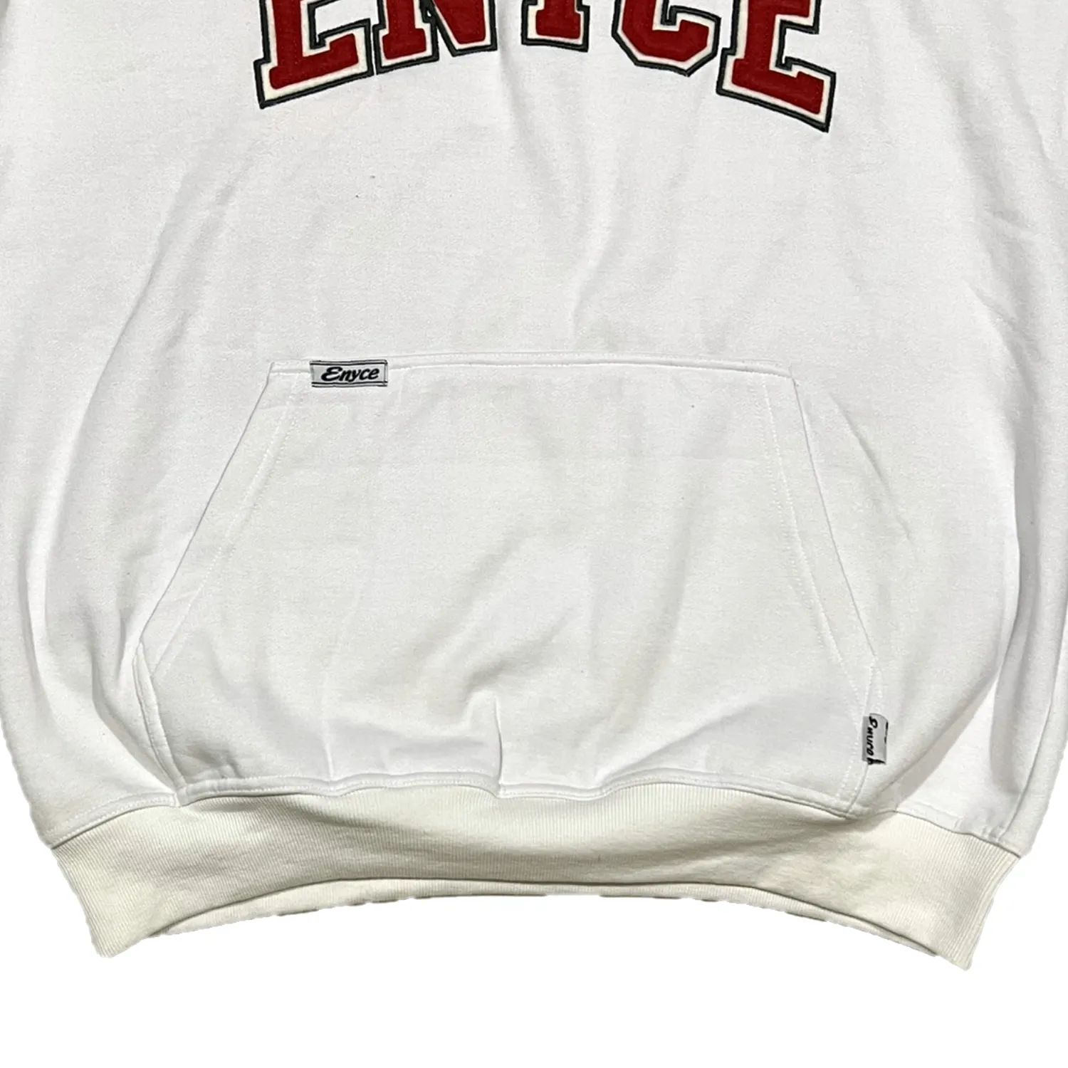 ENYCE エニーチェ ブランドロゴ プルオーバーパーカー ホワイト 2XL