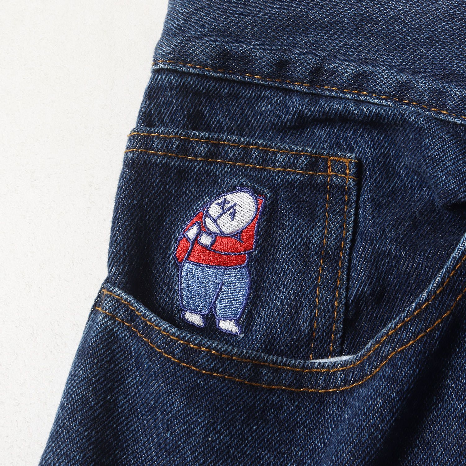 Polar Skate (ポーラースケート) Big Boy 刺繍 デニムパンツ Polar