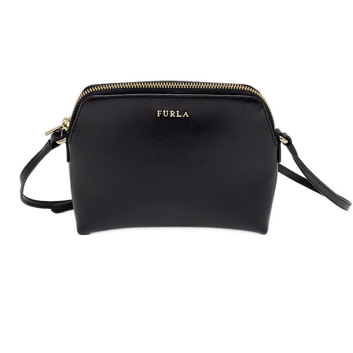 FURLA(フルラ) ショルダーバッグ美品 - 黒 ミニバッグ レザー
