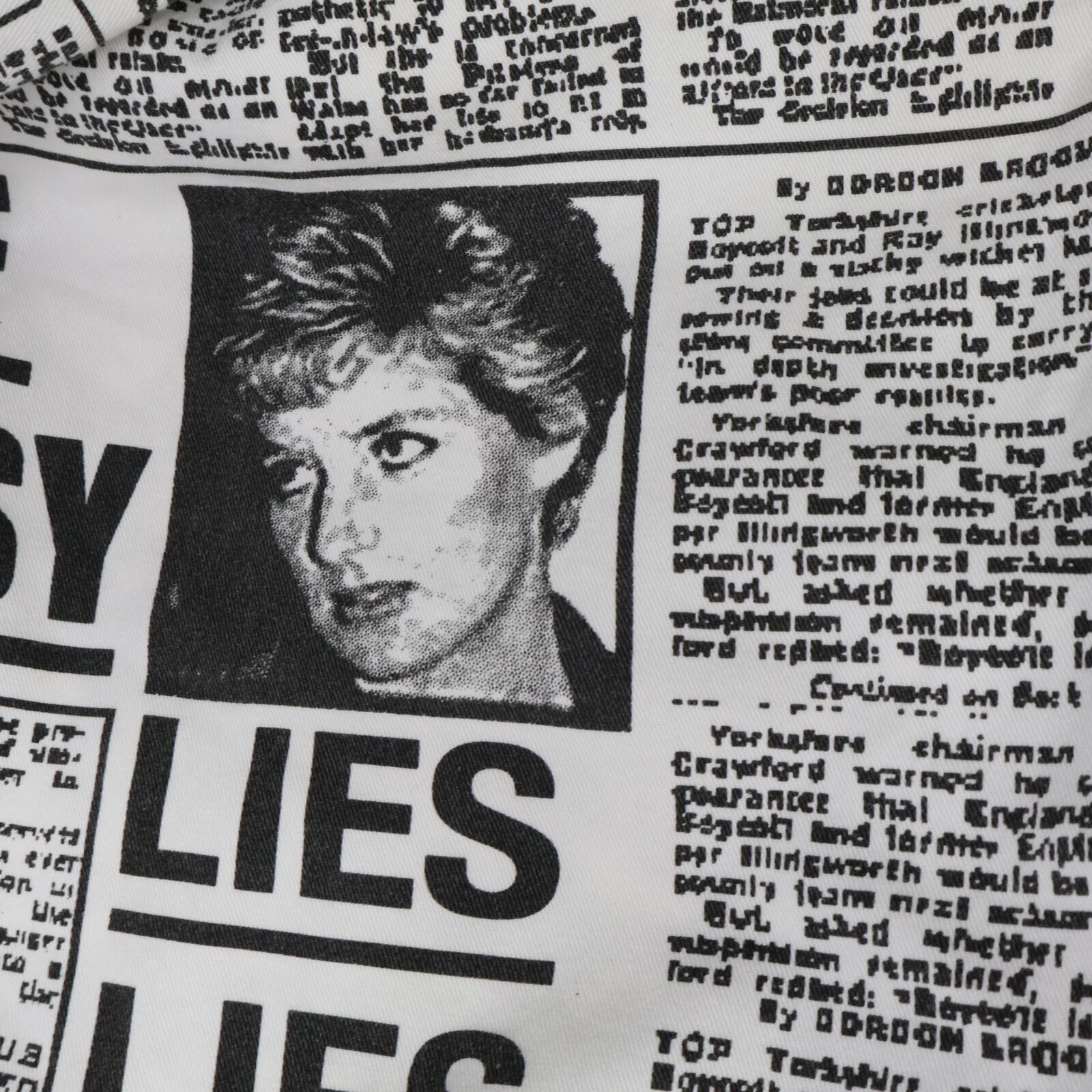 Supreme シュプリーム 18AW ﾆｭｰｽﾍﾟｰﾊﾟｰﾌﾟﾘﾝﾄ ｽｹｰﾄﾊﾟﾝﾂ S