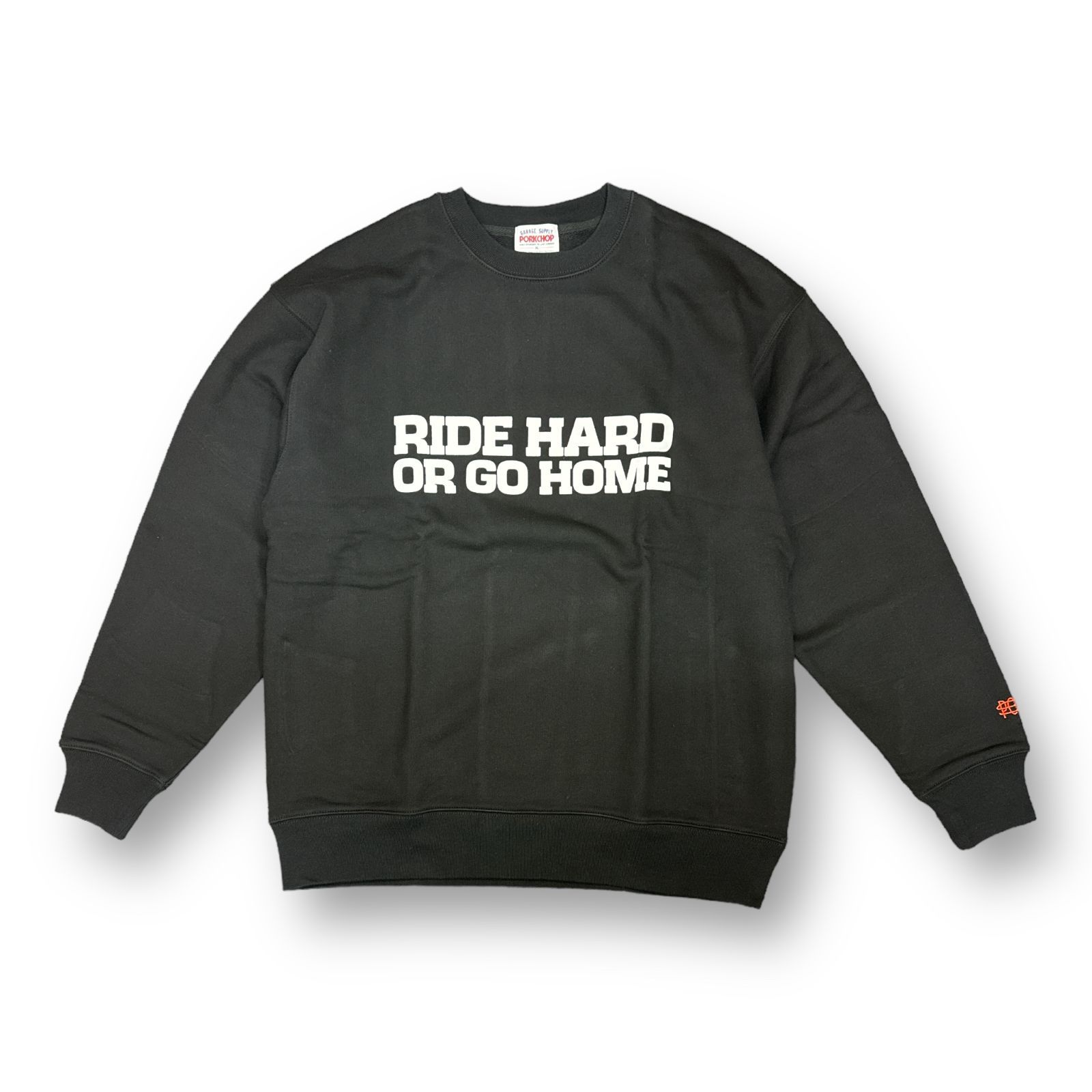 定価13200円 未使用品 PORKCHOP GARAGE SUPPLY 22SS B&S WING SWEAT クルーネック スウェット トレーナー  ポークチョップ ガレージサプライ ブラック L 64701A - メルカリ