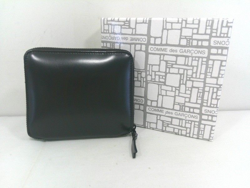s25g-7kk COMME des GARCONS コムデギャルソン 二つ折り財布 ウォレット レザー SA2100VB ベリーブラック