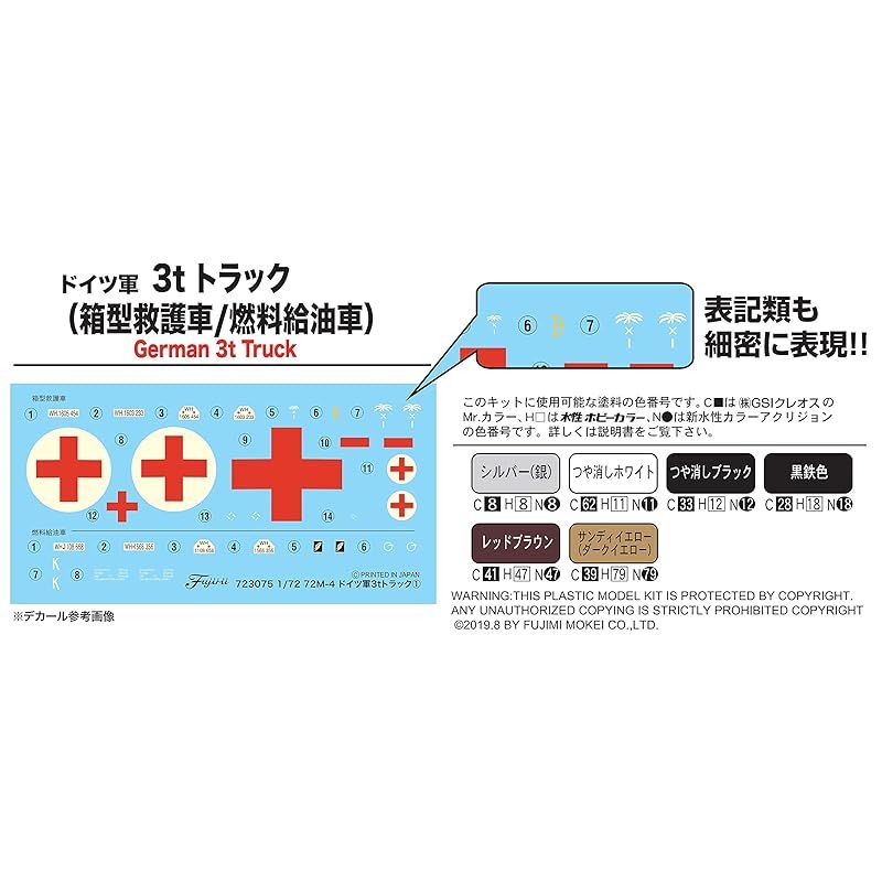 フジミ模型 1/72 ミリタリーシリーズ No.4 ドイツ軍 3tトラック