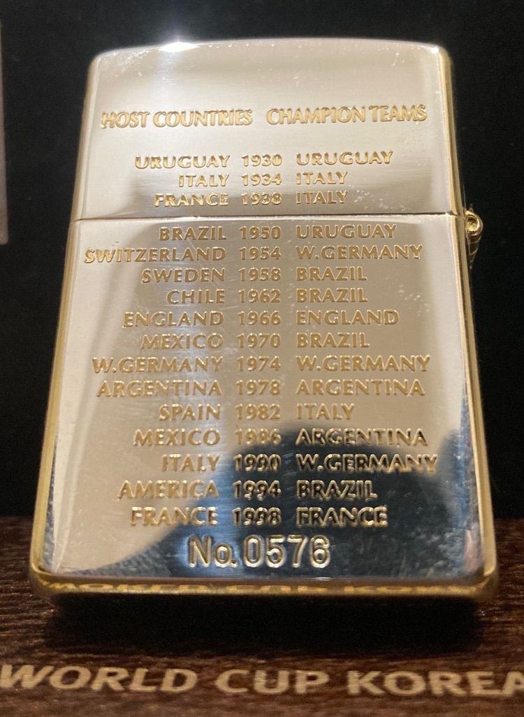 Zippo 2002 サッカーFIFAワールドカップ 記念ライター KOREA/JAPAN