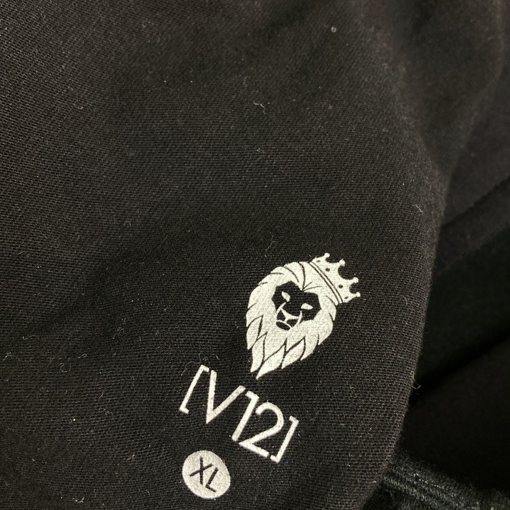 サイズ：XL V12 ヴィトゥエルヴ  裏起毛パンツ  ブラック系 [240101458005] ゴルフウェア メンズ ストスト サイズ：XL V12 ヴィトゥエルヴ 裏起毛パンツ ブラック系