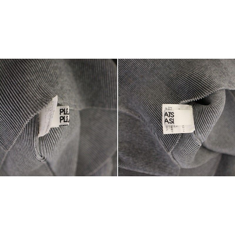 美品 プリーツプリーズ 袖変形 長袖 カットソー イッセイミヤケ 青 L相当 プリーツプリーズ PLEATS PLEASE イッセイミヤケ カットソー