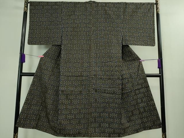 平和屋着物 男性 本場大島紬 龍郷絣 秋名バラ DZAB0158kh5