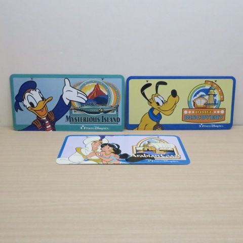 ♡東京ディズニーシー ☆ブリキ看板☆プレート5枚セット1♡レア品 レア！＞ディズニーリゾート 東京ディズニーシー ブリキ看板