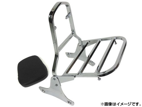 バックレスト ホンダ シャドウ400/750 リアキャリア付き AP-BP-K07 2輪