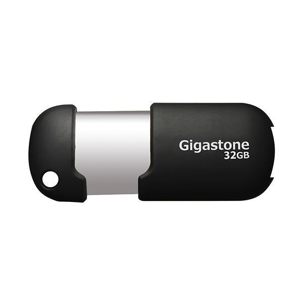 まとめ GigastoneUSB2.0フラッシュメモリ スライド式 32GB ブラック シルバー GJU232GSLJ 1個 ×5セット
