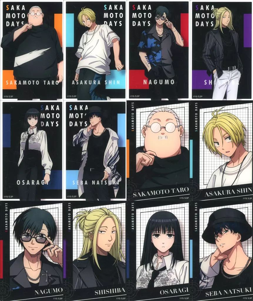 キャラカード 全12種セット SAKAMOTO DAYS トレーディングアクリルカード モード系ファッションver
