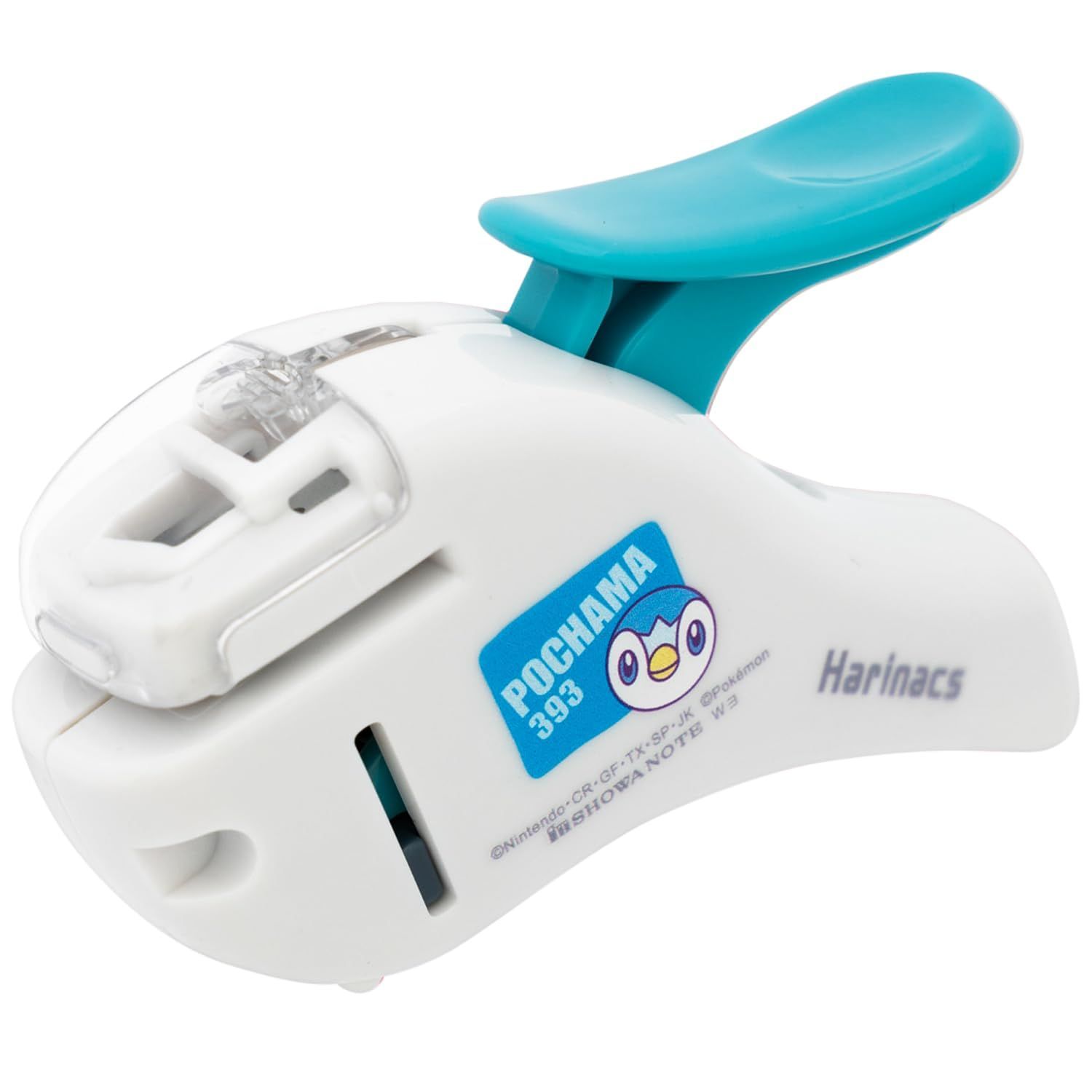 新着商品 針なしステープラー ポケットモンスター ハリナックスコンパクトα ポッチャマ 5枚綴じ ショウワノート 白 344729003