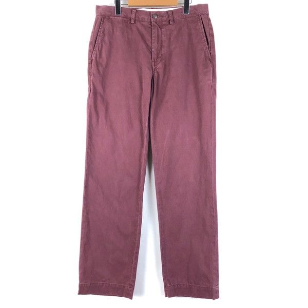 【古着】 RALPH LAUREN ラルフローレン チノパンツ CLASSIC FIT W32インチ ワイン系 【中古】 n060833