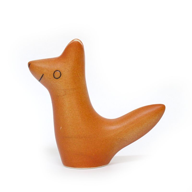【新品】鹿児島 睦/フォックス/ブラウン/En Liten Van/小さな友達/花器/フラワーベース/一輪挿し/花瓶/オブジェ/置物/Fox/きつね/狐/Brown/茶色/お洒落/オシャレ/おしゃれ/可愛い/カワイイ/かわいい