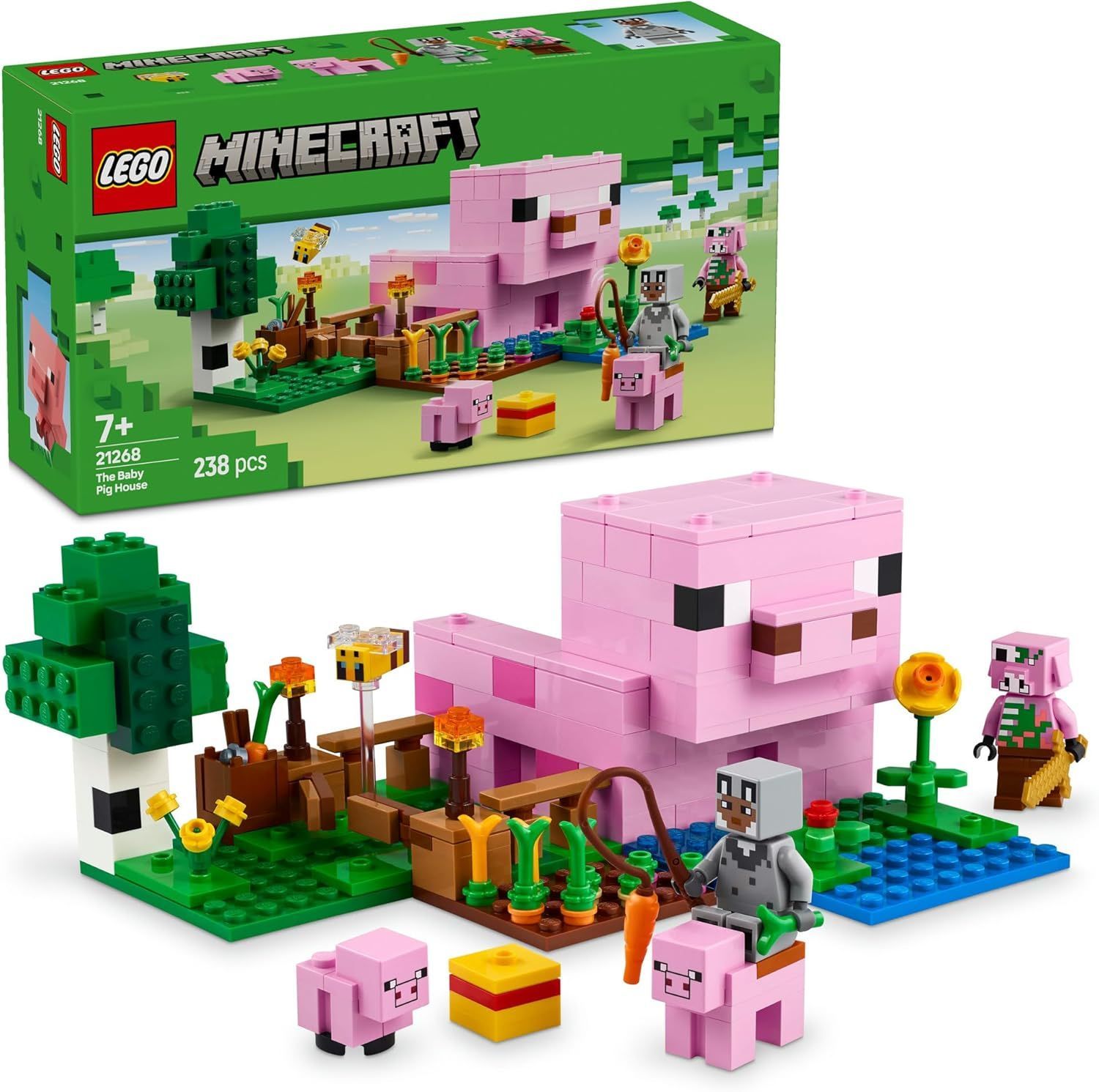 【新品】 レゴ マインクラフト 赤ちゃんブタのおうち 玩具 ブロック 8歳 9歳 小学生 ゲーム 