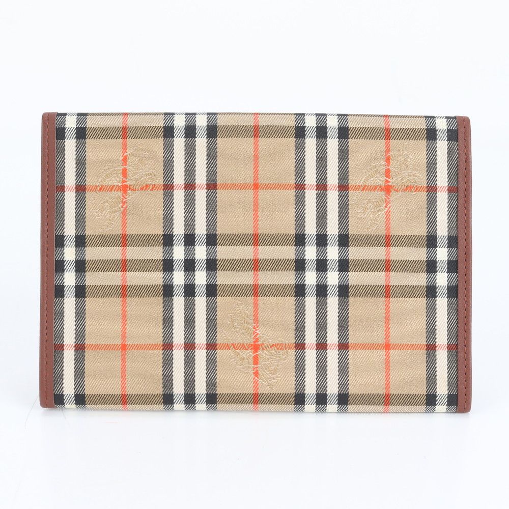 バーバリー ノバ チェック 手帳 ブックカバー パスポートケース シャドーホース レザー メンズ レディース EUE CS 12-1
