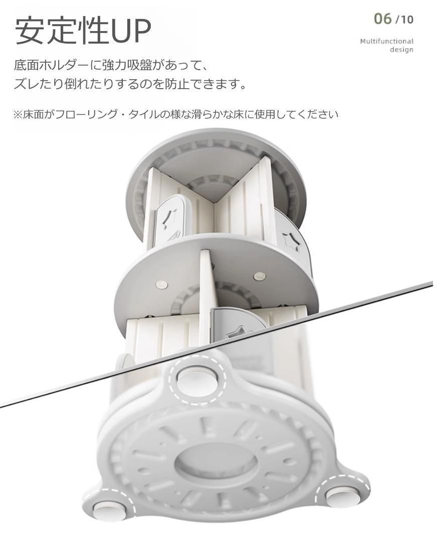 回転式本棚飾り棚絵本棚360°回転本棚コミック収納棚本棚HDPE製大容量 yew4
