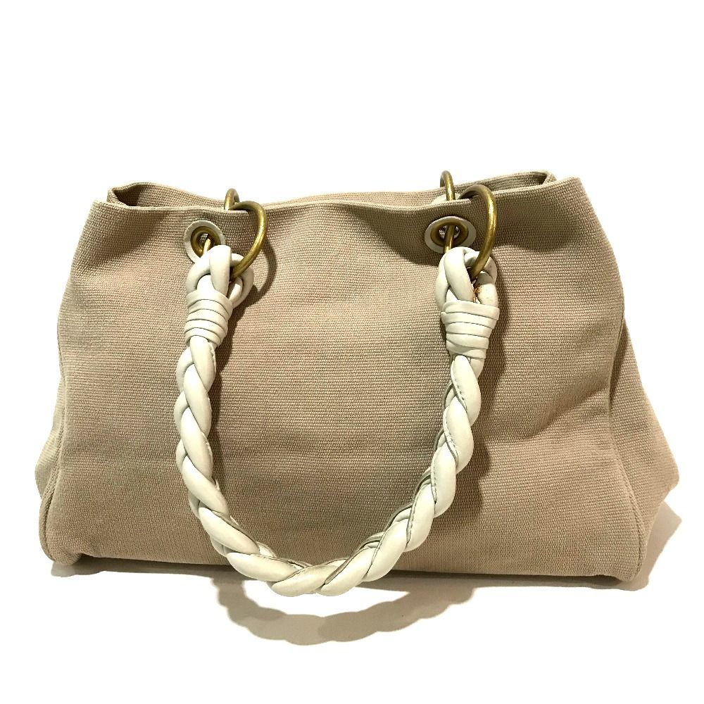 Bottega Veneta 編み込みキャンバストートバッグ Bottega Veneta