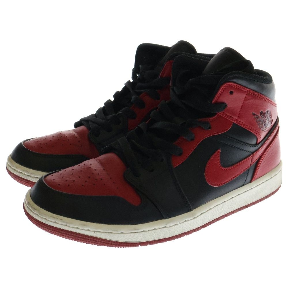 NIKE (ナイキ) AIR JORDAN 1 MID BRED 554724-074 エア NIKE (ナイキ) AIR JORDAN 1 MID BRED 554724-074 エア