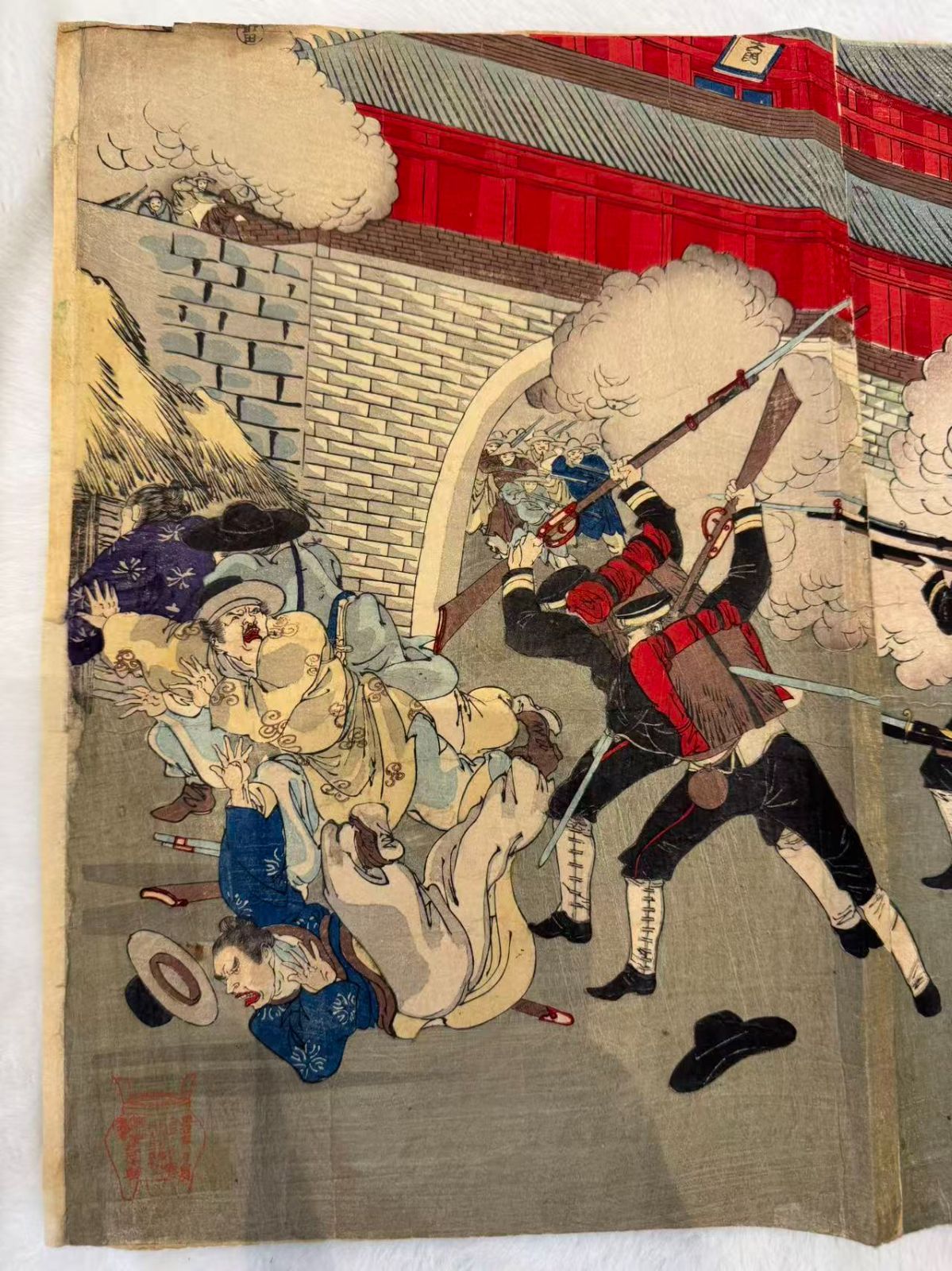 周延 大鳥公使大院君を擁護入城の図