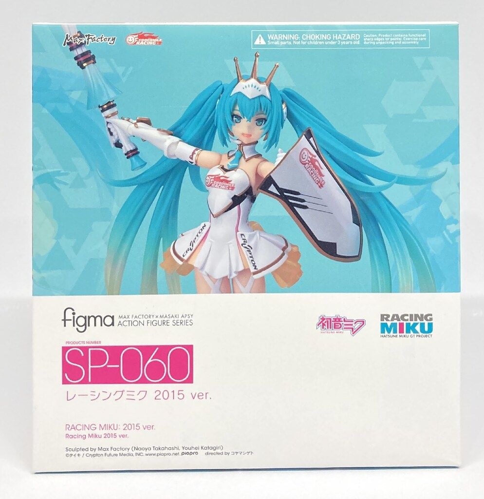 ▼▼ figma レーシングミク 2015ver. SP-060 開封品 w/Bonus) Hatsune Miku Racing 2015 ver. Figma SP-060 Good