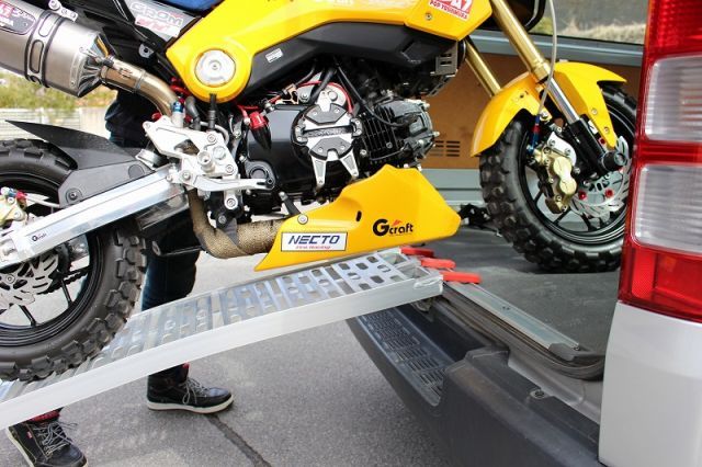 汎用モーターサイクル用アルミ製ロングスロープ折り畳み式