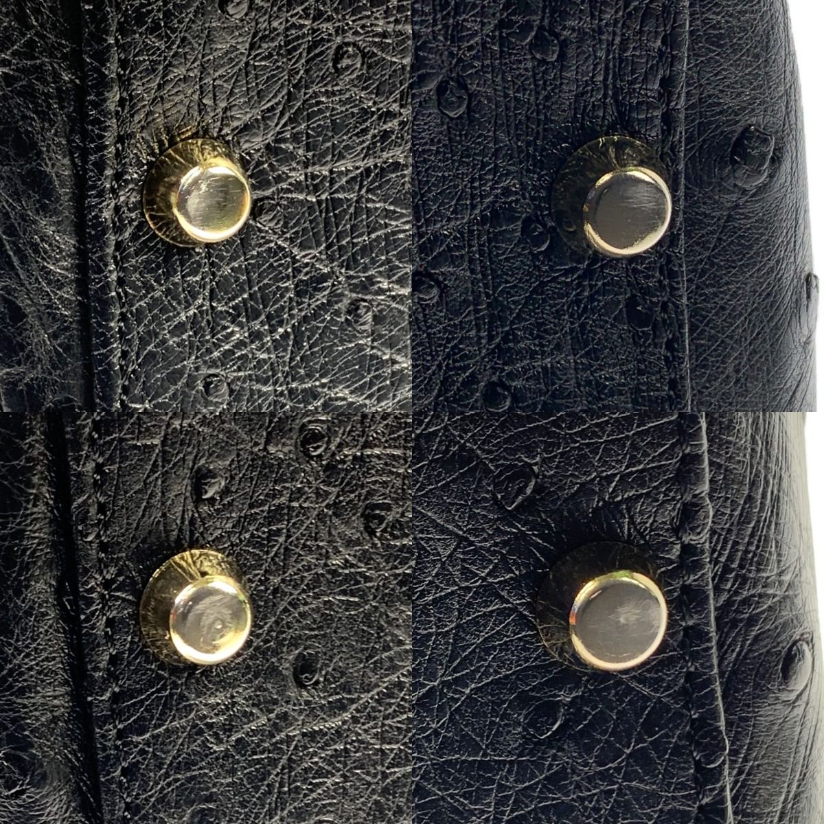 ▽▽santagostino サンタゴスティーノ ハンドバッグ オーストリッチ  