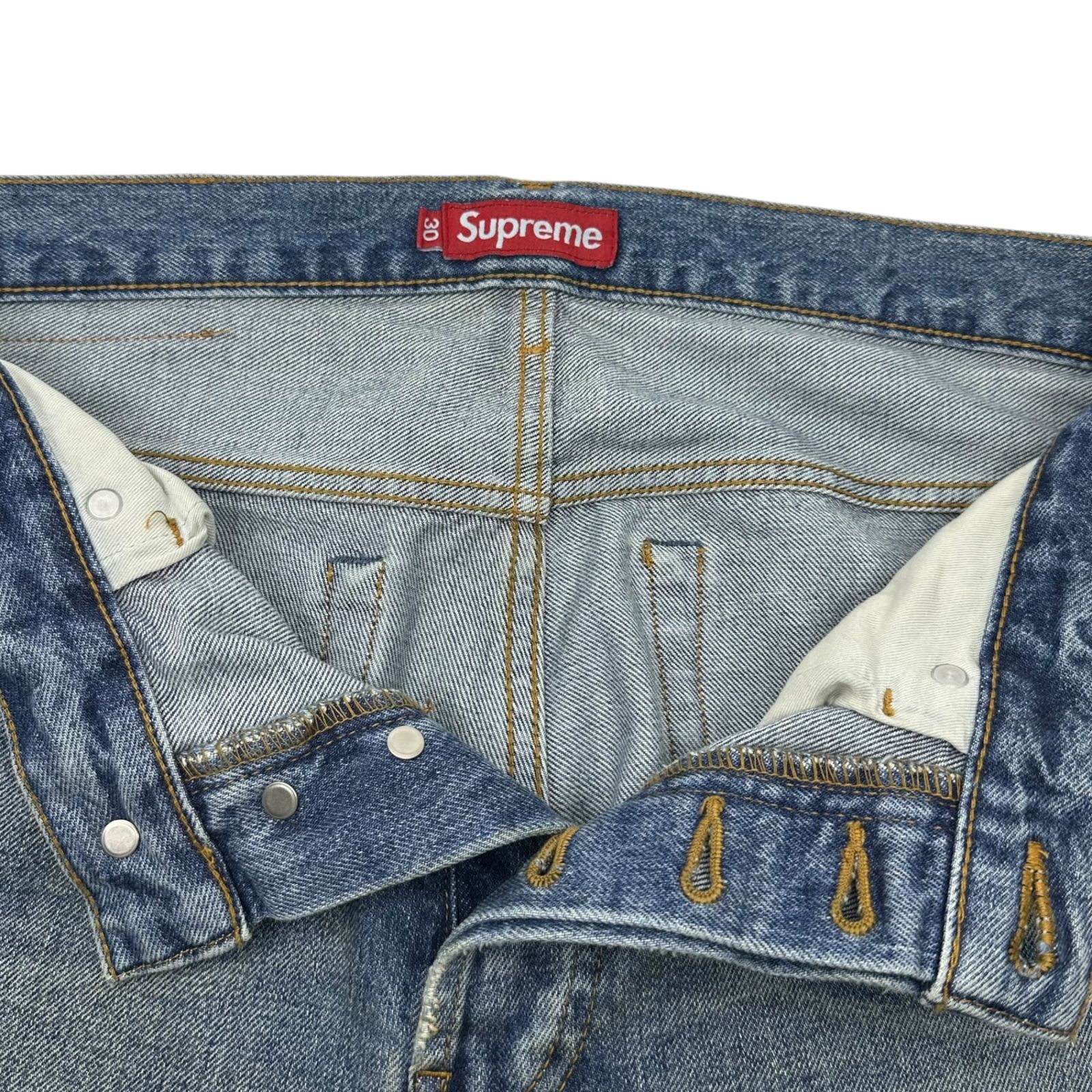SUPREME(シュプリーム) 24AW Distressed Loose Fit Selvedge Jean