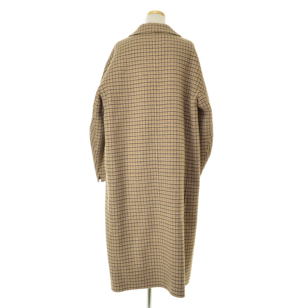 BALLSEY】21AW 11-08-14-08201 チェックウールビーバーロングウール