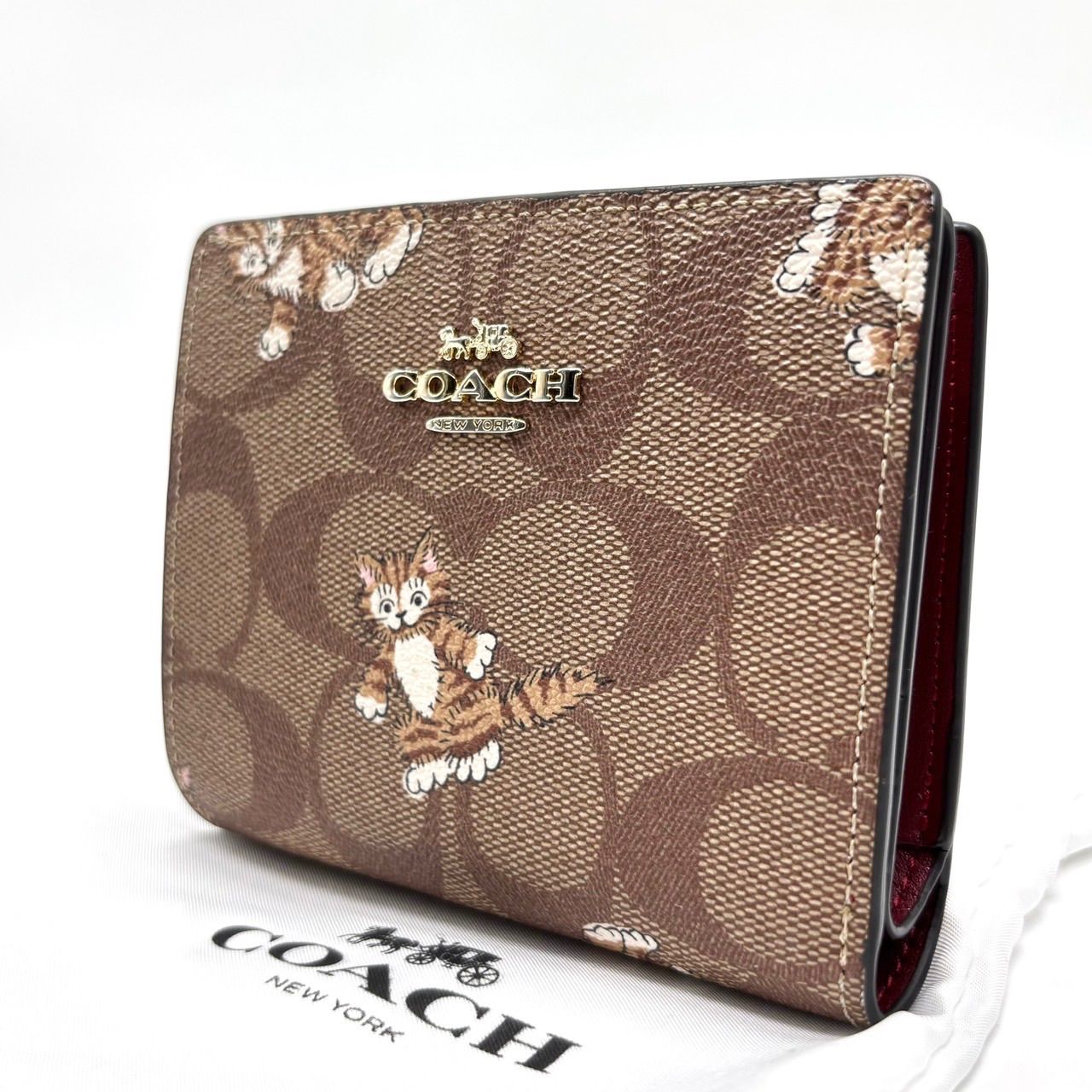 ✨良品✨ COACH コーチ 二つ折り 財布 コンパクトウォレット