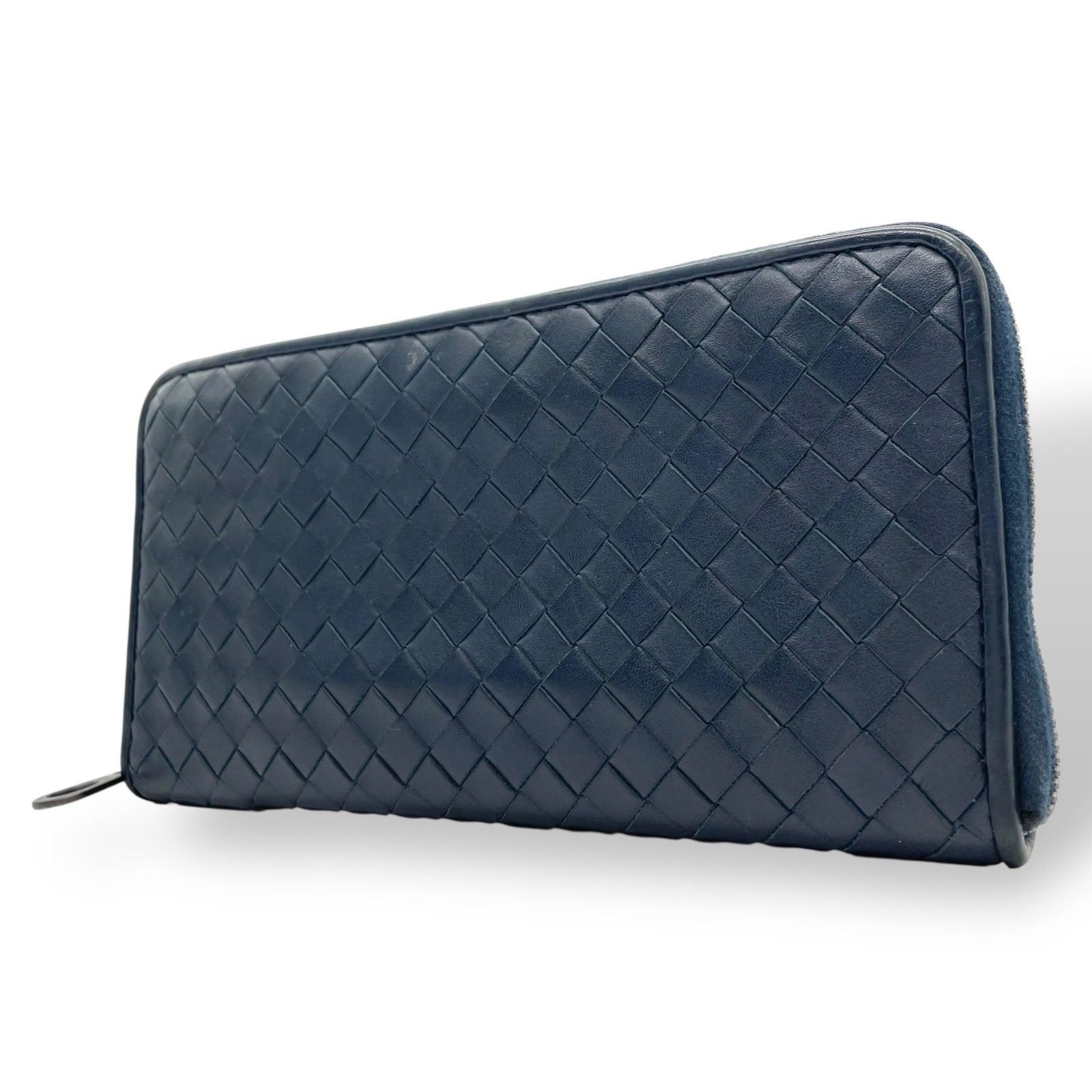 希少　レア　ボッテガヴェネタ　イントレチャート　ラウンドファスナー　長財布　水色 楽天市場】Bottega Veneta ボッテガヴェネタ イントレチャート