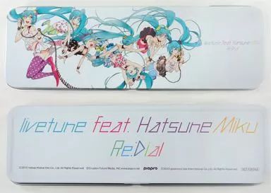 未開封 livetune feat.初音ミク Re:Dial 缶 ペンケース 中古】文房具