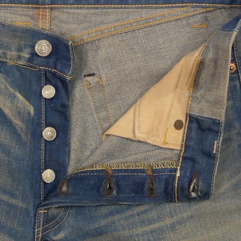 希少・鬼ヒゲ】Levi's 66501 501XX 復刻 赤耳 日本製 W34