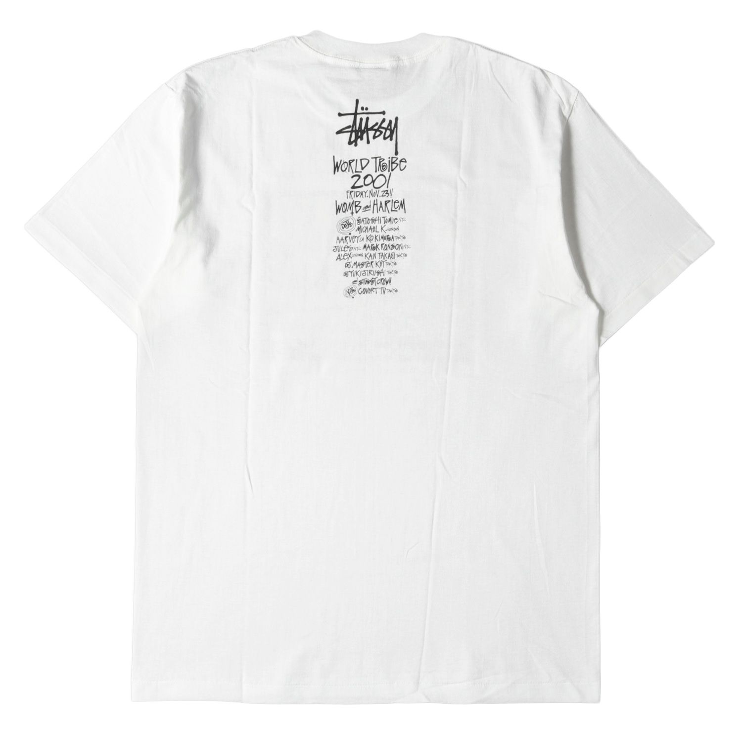 新品 STUSSY ステューシー Tシャツ サイズ:L WORLD TRIBE 2001 