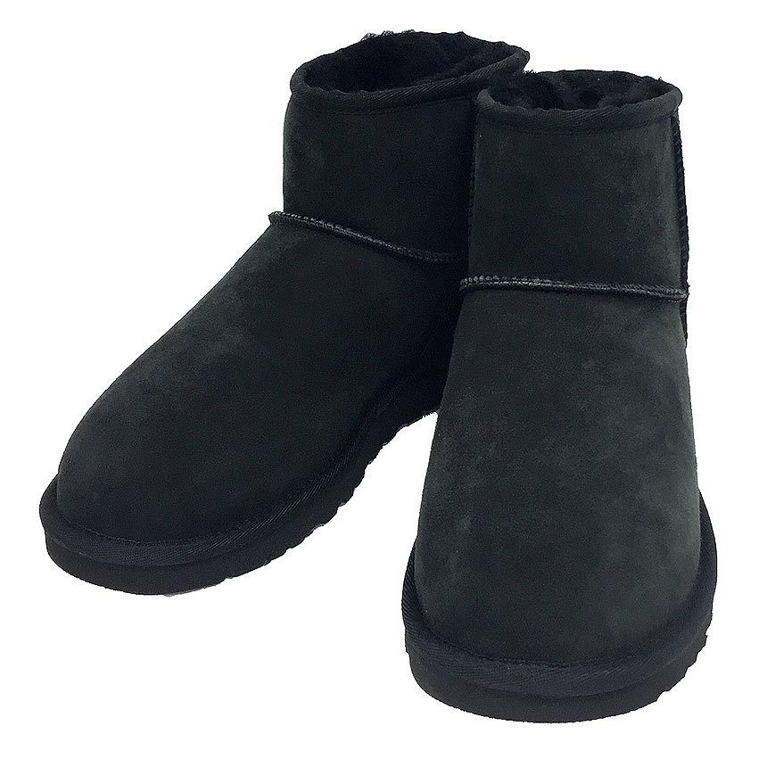 未使用 UGG アグ ムートンブーツ メンズ クラシックミニ 25cm 黒