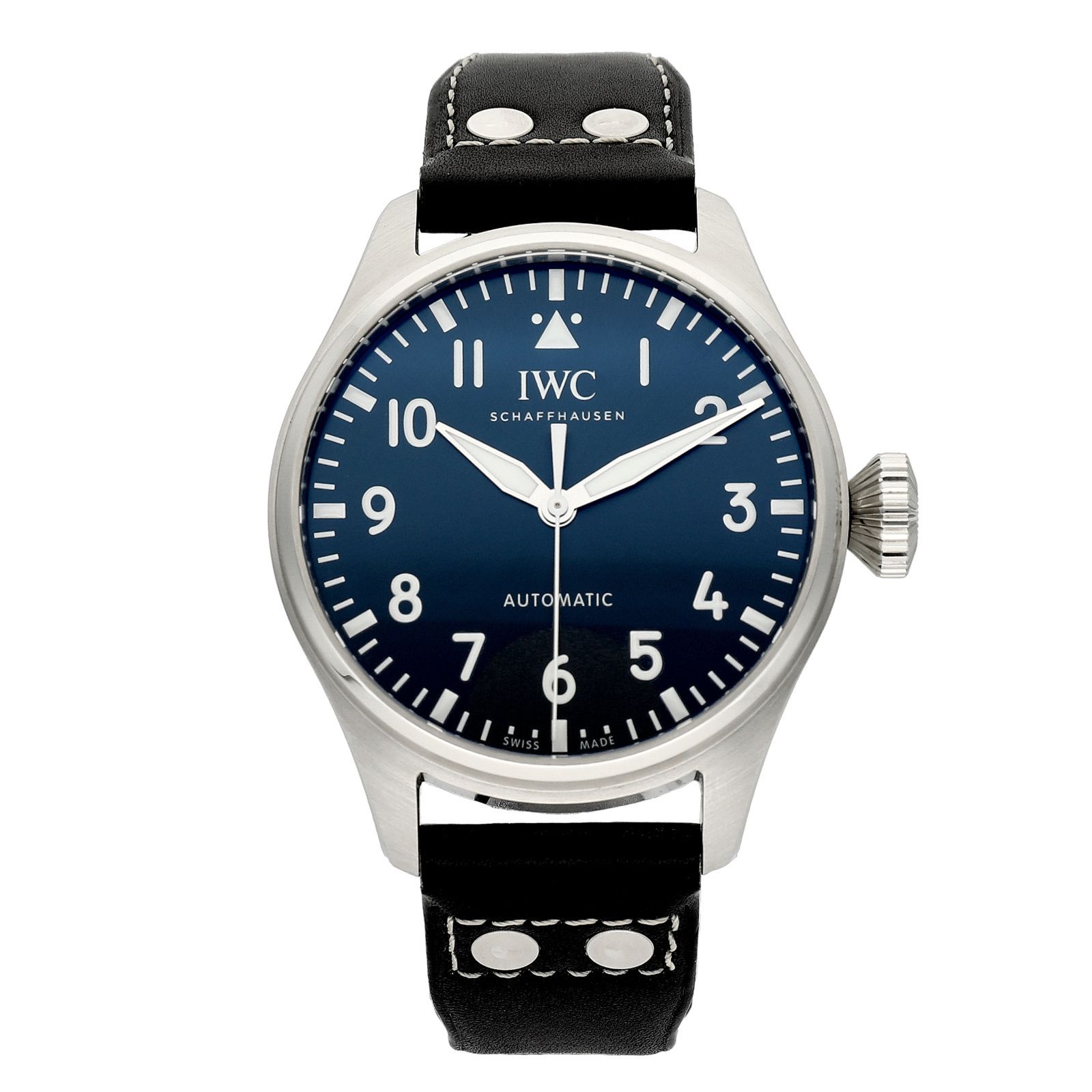 【未使用】IWC 時計 ビッグ・パイロット・ウォッチ 43 IW329303 ステンレススチール SS レザー ベルト ブルー 文字盤 自動巻き 防水 International Watch Company メンズ 時計